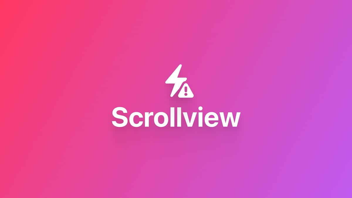 避免嵌套使用 ScrollView 组件