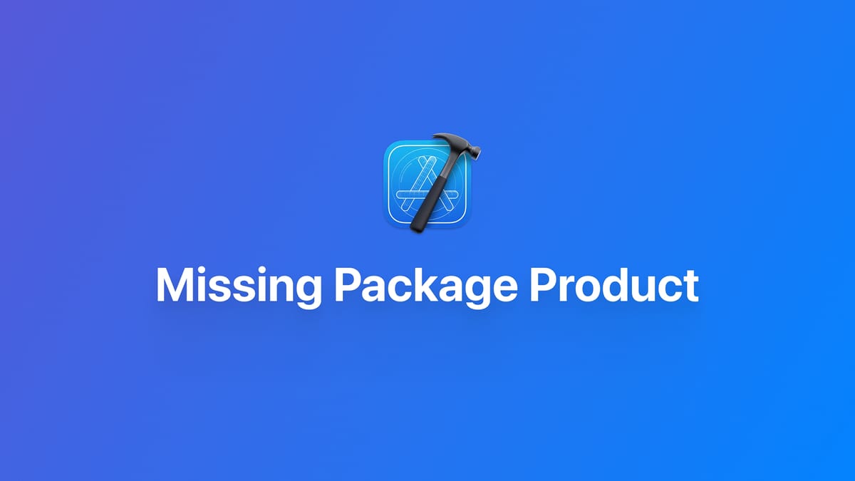 修复 Xcode missing package product 错误