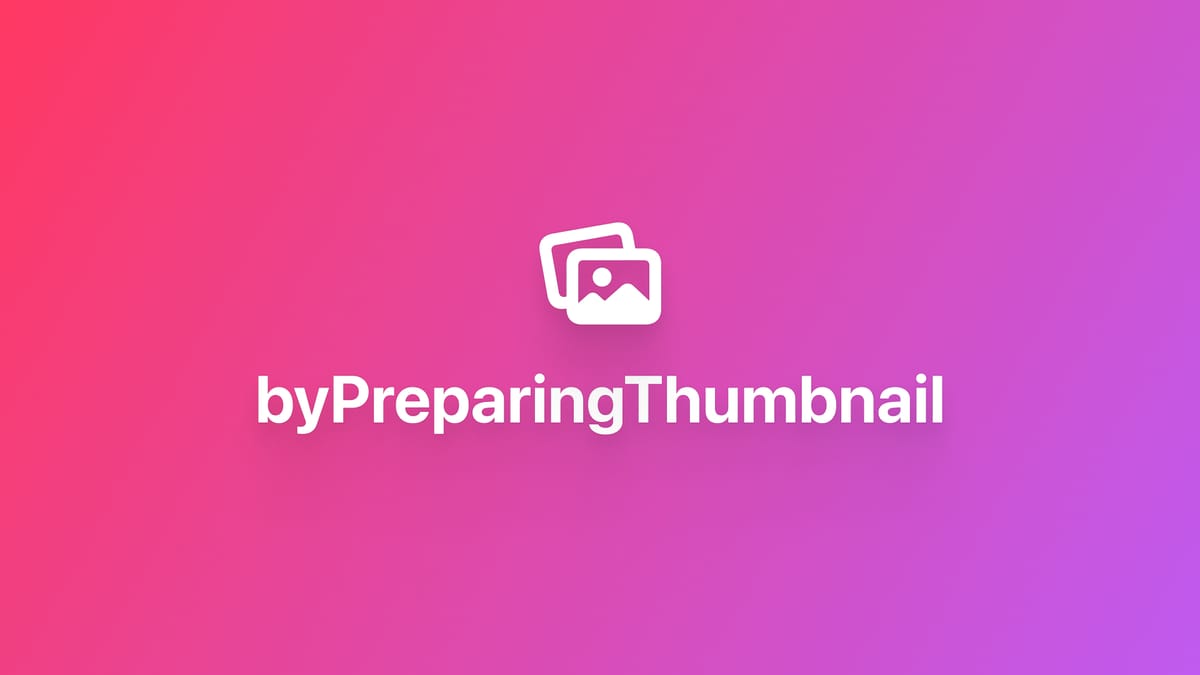 SwiftUI｜优化本地图片加载性能