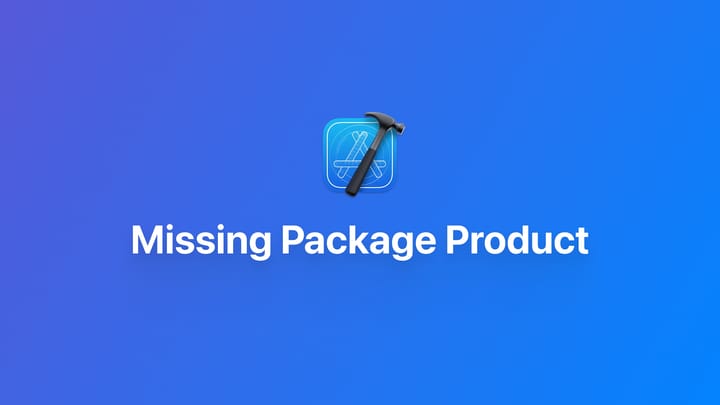 修复 Xcode missing package product 错误