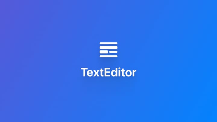 macOS｜使用 TextEditor 添加文本编辑器